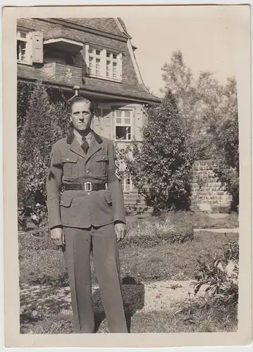 (F27637) Orig. Foto Soldat in Marienberg, R.A.D. Abt. 4/250, 1934/35