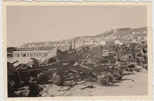 (F27622) Orig. Foto zerstörte Kriegstechnik 1940er