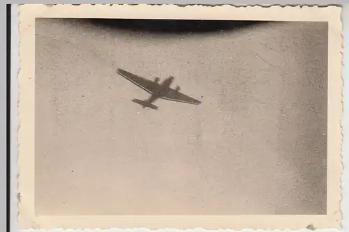 (F27617) Orig. Foto Junkers Ju 52 im Überflug 1940er