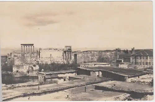 (F2744) Orig. Foto Baalbek (Libanon), Blick zu den Tempeln, um 1920