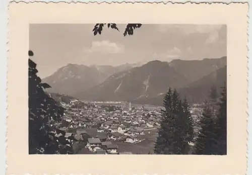 (F27424) Orig. Foto Mittenwald, Gesamtansicht 1937