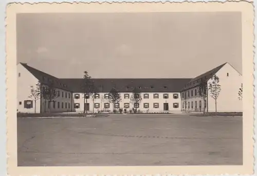 (F27406) Orig. Foto Kaserne, möglw. nahe Starnberger See o. Bayrischzell 1937