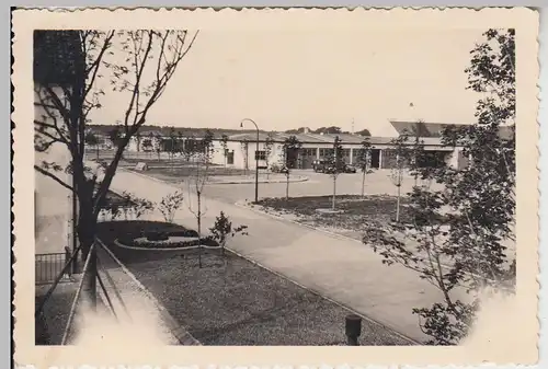 (F27404) Orig. Foto Kfz-Garagen, Kaserne in ? 1937