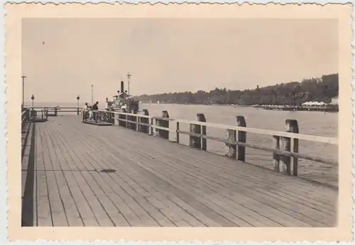 (F27403) Orig. Foto Starnberger See, Schiffsanleger 1937