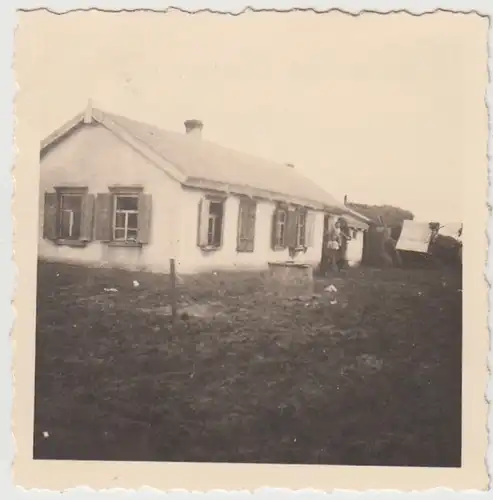 (F27378) Orig. Foto Simowniki, ?????????, typisches Wohnhaus 1942