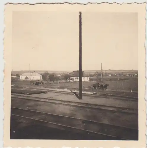(F27376) Orig. Foto Bahnhof Bataisk, ???????? o. Nähe 1942