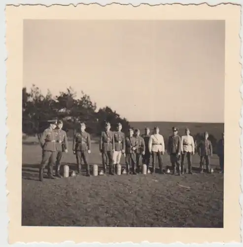 (F27351) Orig. Foto Marburg, Soldaten beim Wettmessen (Geländevermesser) 1938
