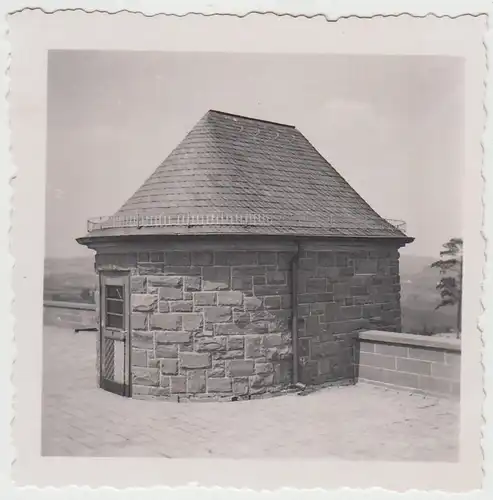 (F27336) Orig. Foto Marburg, Tannenbergkaserne, Dachgebäudeteil 1938