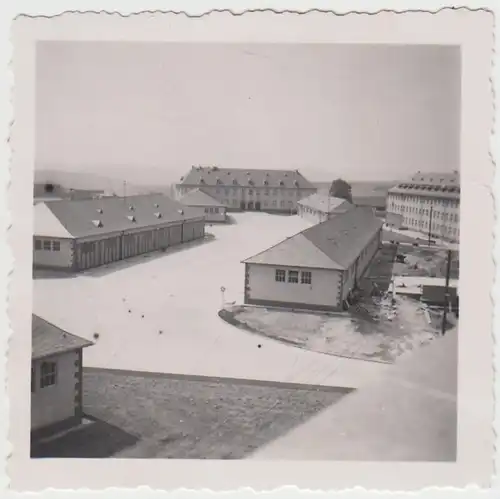 (F27334) Orig. Foto Marburg, Tannenbergkaserne, Garagen 1938