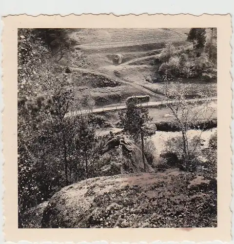 (F27306) Orig. Foto Felspartie bei Roiten 1938