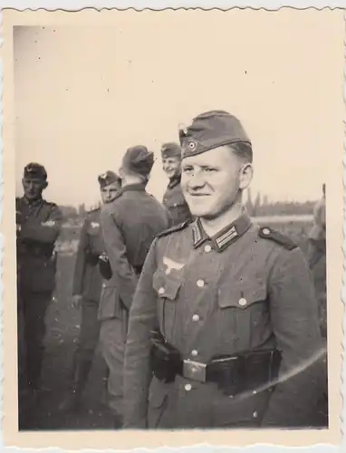 (F27230) Orig. Foto deutsche Soldaten a. einem Schießstand 1938