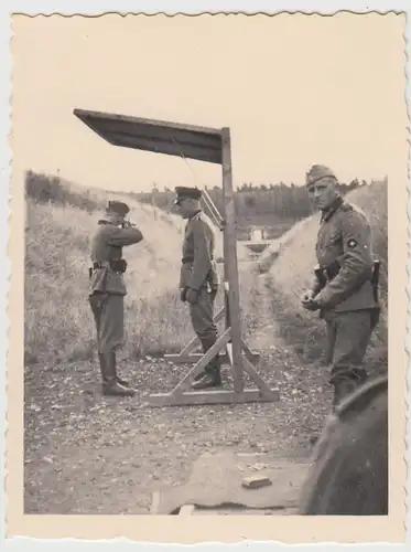(F27229) Orig. Foto deutsche Soldaten a. d. Schießstand 1938