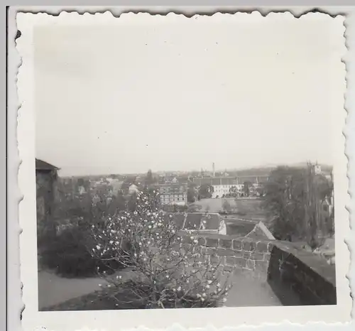 (F27203) Orig. Foto Quedlinburg, Blick vom Schloßberg 1958