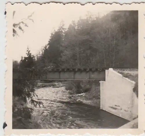 (F27186) Orig. Foto Alexisbad, Brücke über die Selke 1958