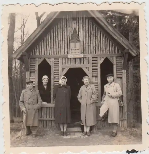 (F27184) Orig. Foto Harzgerode, an der Paul Krause Hütte 1958