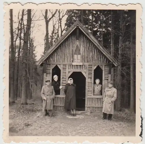 (F27183) Orig. Foto Harzgerode, an der Paul Krause Hütte 1958