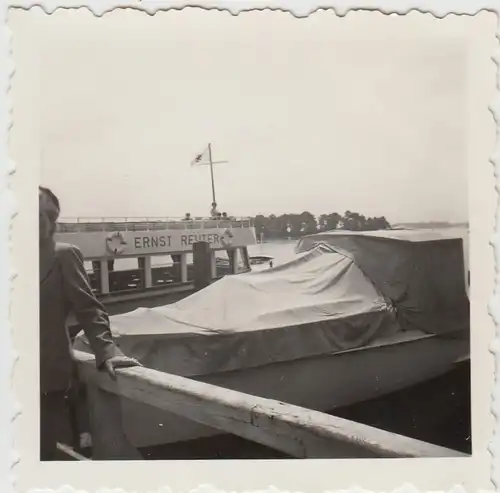 (F27149) Orig. Foto Berlin, Passagierboot >Ernst Reuter< a.d. Wannsee 1957
