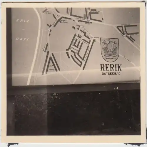 (F27105) Orig. Foto Rerik, Orientierungsplan Tafel 1956