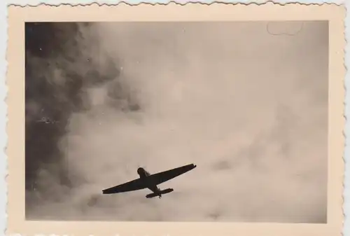 (F26975) Orig. Foto Munster, Junkers Flugzeug als Zieldarstellung b. Übung 1937