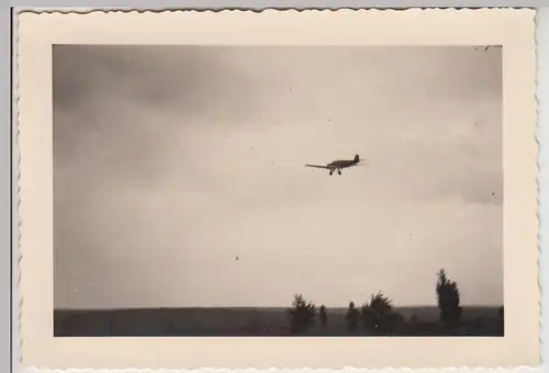 (F26974) Orig. Foto Munster, Junkers Flugzeug als Zieldarstellung b. Übung 1937