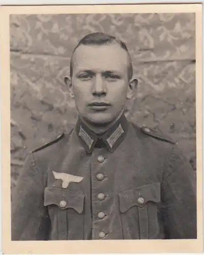(F26932) Orig. Foto Porträt deutscher Soldat 1937