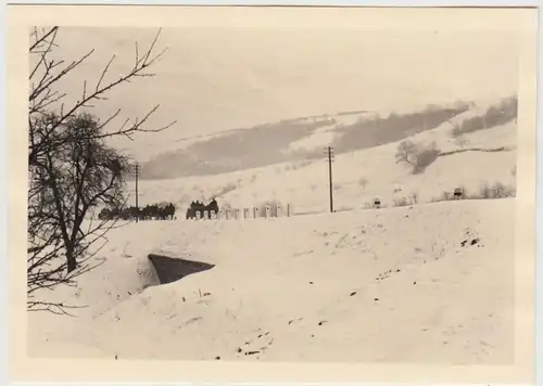 (F26830) Orig. Foto deutsche Soldaten, Pkw Kolonne im Winter 1940