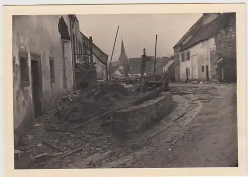 (F26795) Orig. Foto zerstörter u. verlassener Ort im 2. WK 1940