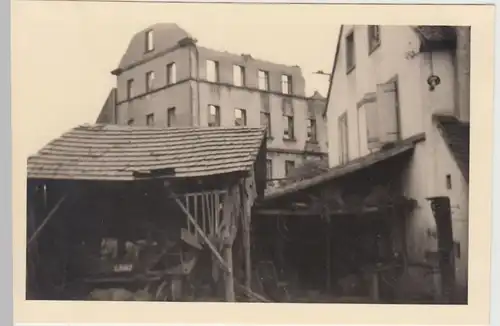 (F26786) Orig. Foto zerstörte Gebäude, unbekannter Ort im 2.WK 1940