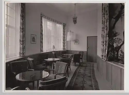 (F26532) Orig. Foto Bad Wildungen, Badehotel Inneres nach Wiederaufbau um 1950