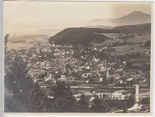 (F2652) Orig. Foto Bad Reichenhall, Totale vom Schroffen, 1921