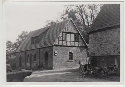 (F26505) Orig. Foto Trendelburg, Schmieder nach dem Wiederaufbau 1946