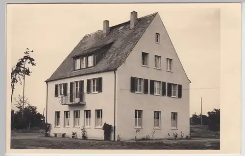 (F26503) Orig. Foto Darmstadt, Umbau ehem. Schmiede Rheinstr. 102 am 28.6.1950