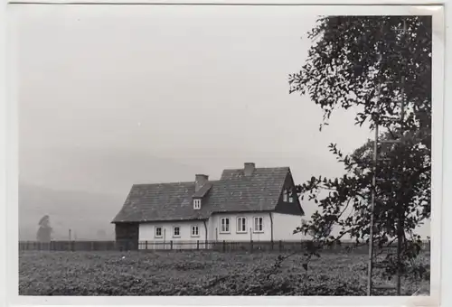 (F26495) Foto Weißehütte bei Gottstreu, neu gebautes Waldarbeiterhaus BJ 1950