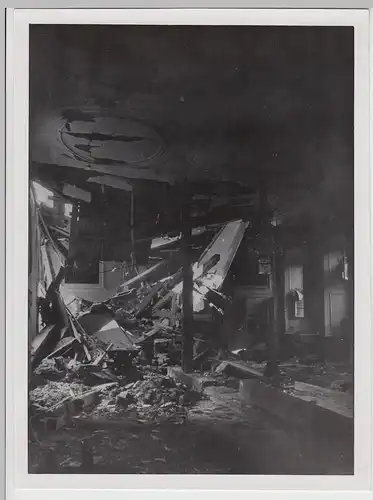 (F26479) Orig. Foto Fulda, Priesterseminar, Inneres vom Krieg zerstört 1945-50