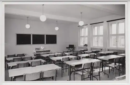(F26468) Orig. Foto Cleeberg, Klassenzimmer in der Volksschule 1945-50