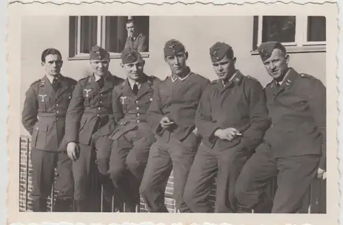 (F26437) Orig. Foto Luftwaffe Soldaten in Cottbus 1936