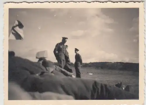 (F26351) Orig. Foto Flugplatz Halberstadt, Soldaten an der Startstelle 1935