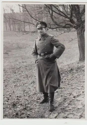 (F26336) Orig. Foto deutscher Soldat Wachtmeister Schampel im Freien 1935