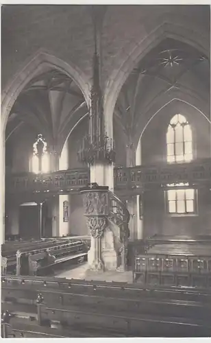 (F2632) Orig. Foto Tübingen, Stiftskirche St. Georg, Inneres, nach 1945