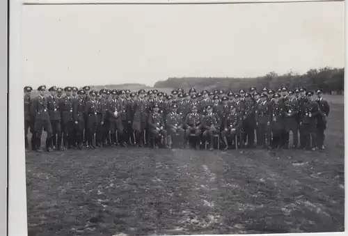 (F26318) Orig. Foto Luftwaffe-Soldaten in Halberstadt 1935, Gruppenbild