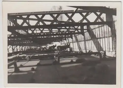 (F26260) Foto Zug auf einer Brücke zw. Elbing u. Agram, Soldatentransport 1941