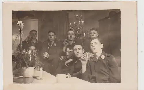 (F26225) Orig. Foto deutsche Soldaten, Weihnachtsfeier in Königsberg i.Pr. 1940