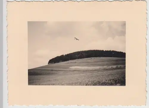 (F26184) Orig. Foto Laucha a.U., Schulgleiter SG 38 in der Luft 1930er