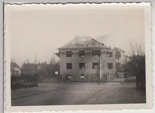 (F26026) Orig. Foto Eckernförde, Neubau eines Wohnhauses 1930-50er