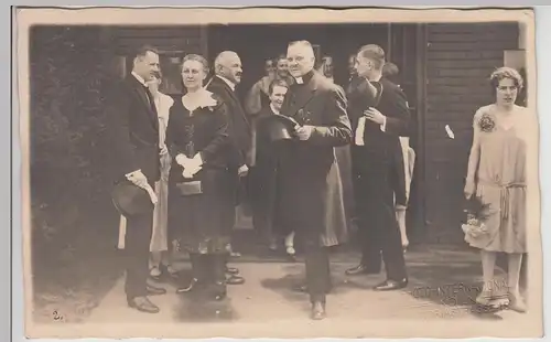 (F25894) Orig. Foto Hochzeit in Köln 1920er