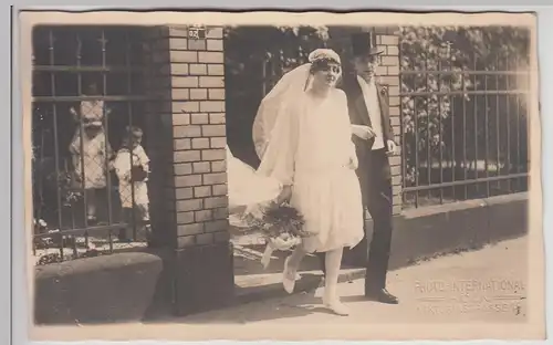 (F25891) Orig. Foto Hochzeit in Köln 1920er