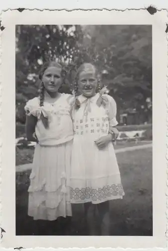 (F25867) Orig. Foto Mädchen im Freien 1935