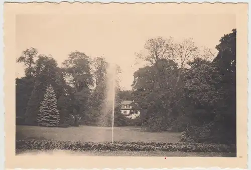 (F25847) Orig. Foto Schloss Altenstein, Park mit Fontäne 1934
