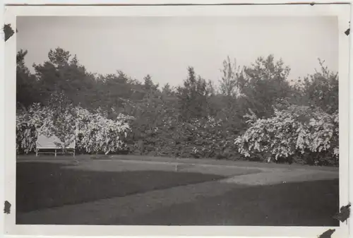 (F25794) Orig. Foto Garten am Schwesternhaus in Sommerfeld (Kremmen) 1934