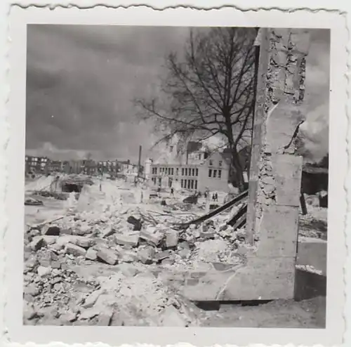 (F2578) Orig. Foto 2.WK, Rotterdam, zerstörte Stadt, Juni/Juli 1940